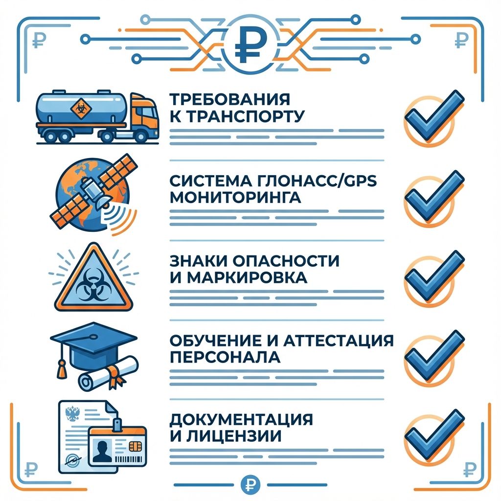 Чек-лист требований к транспорту для перевозки отходов